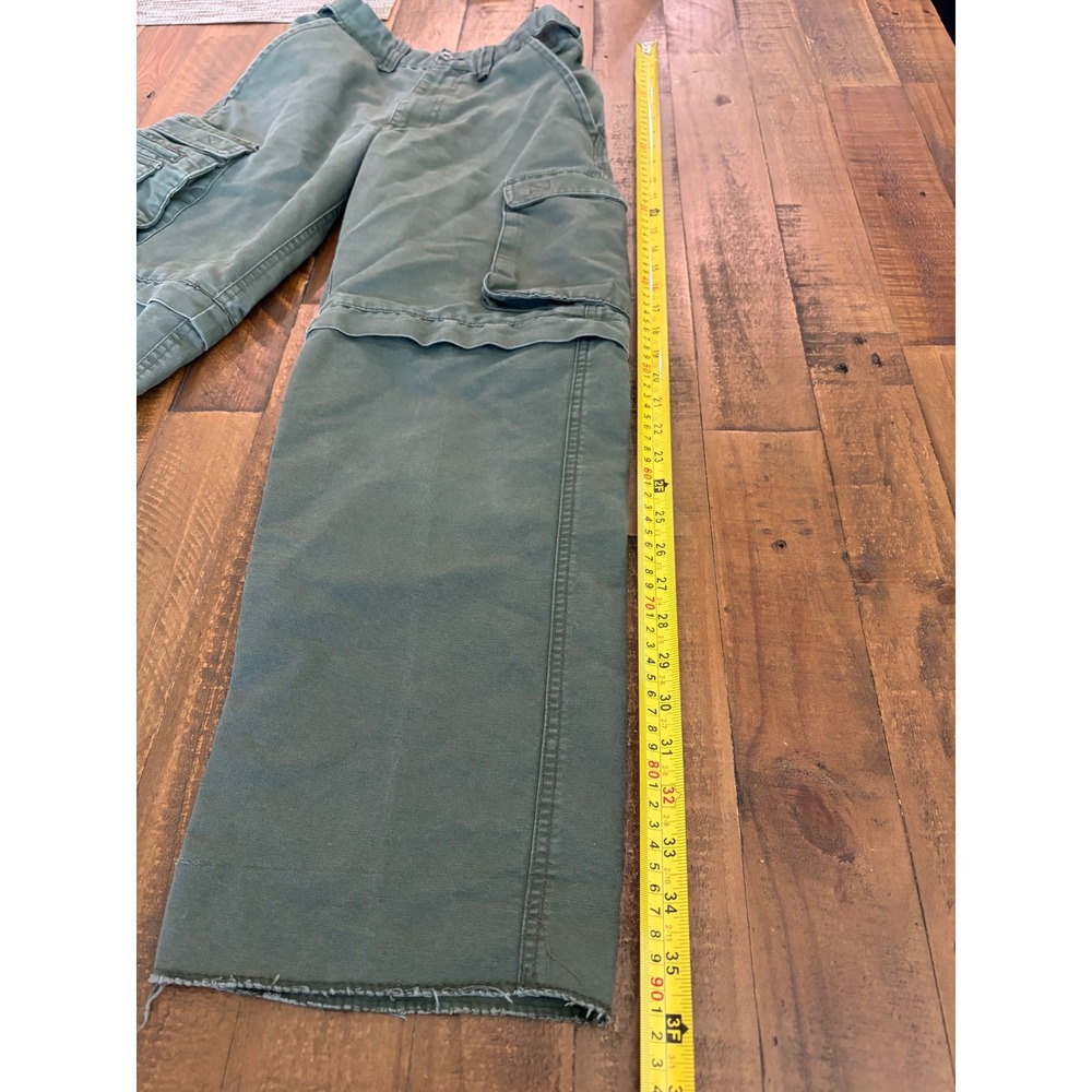 Boy Scouts of America Kids Youth 10 Green Convertible Cargo Pants Shorts Uniform - Picture 11 of 12